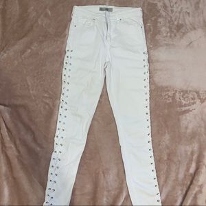 White top shop Jamie jeans